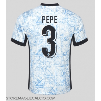 Portogallo Pepe #3 Maglia Gara Trasferta Repliche Europei 2024